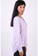 Camasa Dama Vila Vipaya V-Neck Lilac /White Dots